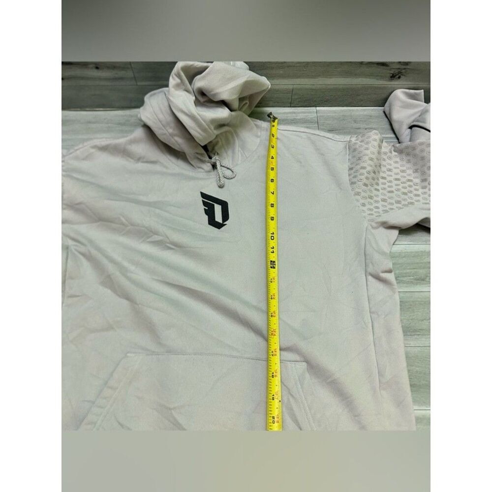 adidas Black and Light Gray Basketball Club Hoodie - Picture 5 of 9